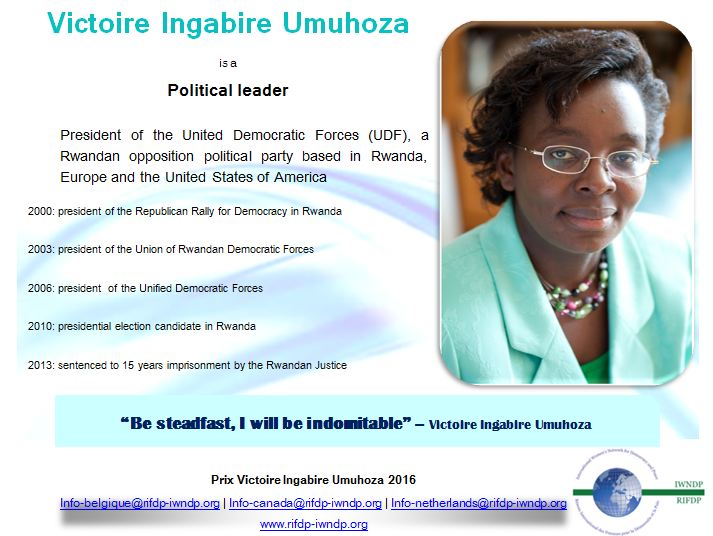 Victoire Ingabire - Political leader